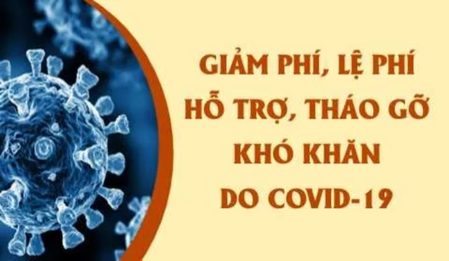 Giảm các loại phí, lệ phí nhằm hỗ trợ khó khăn cho đối tượng chịu ảnh hưởng bởi dịch Covid-19